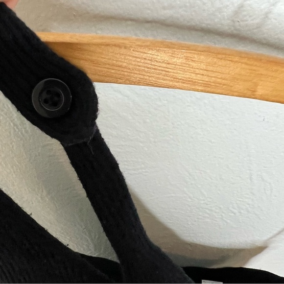 Vintage Ballinger Gold Black Silk Cashmere Blend Ribbed Y2K Halter Top Size L - Picture 6 of 9